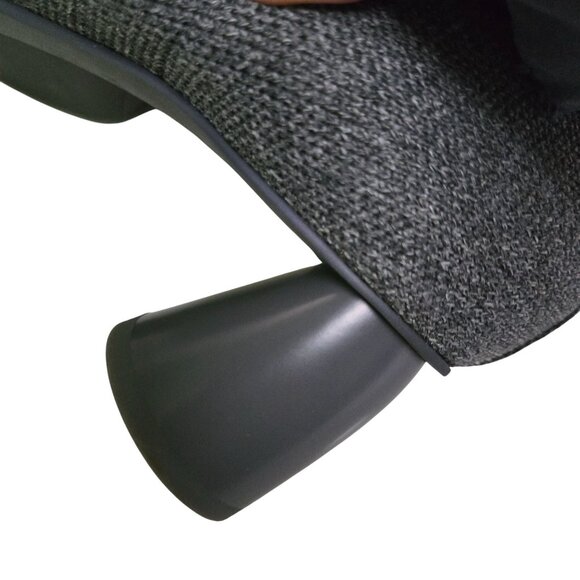 Vivaia Quinn Square Toe Patterned Heels Gray Cream Rounded Heel Size 42/11-11.5 - Picture 8 of 10